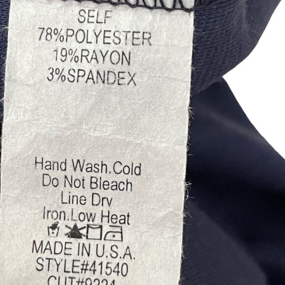 Coco Love Navy Blue Sleeveless Button Cowl Neck A-Line Dress Size Medium - Picture 8 of 8